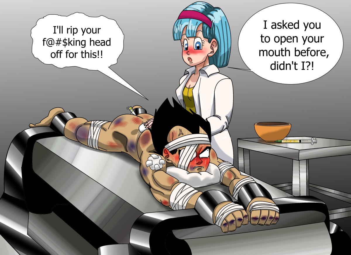 Bulma Licks Vegeta's Feet page 8 full