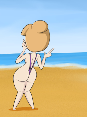 [Monkeycheesedrawing] Nora at the Beach cover