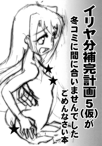 (C81) [PNO Group (Hase Yuu)] Illya-bun Hokan Keikaku 5 (Kari) ga FuyuComi ni Maniaimasendeshita Gomennasai Hon (Fate/kaleid liner Prisma Illya) cover