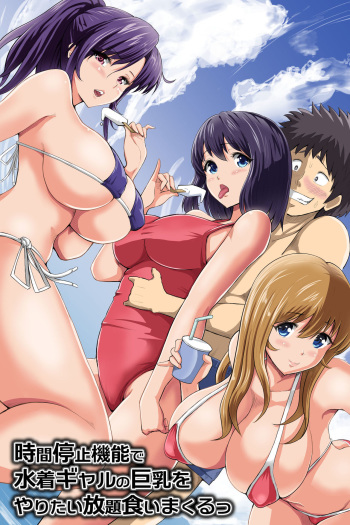 [DL Mate (Pistonring Nishizawa)] Jikan Teishi Kinou de Mizugi Gal no Kyonyuu o Yaritai Houdai Kui Makuru cover