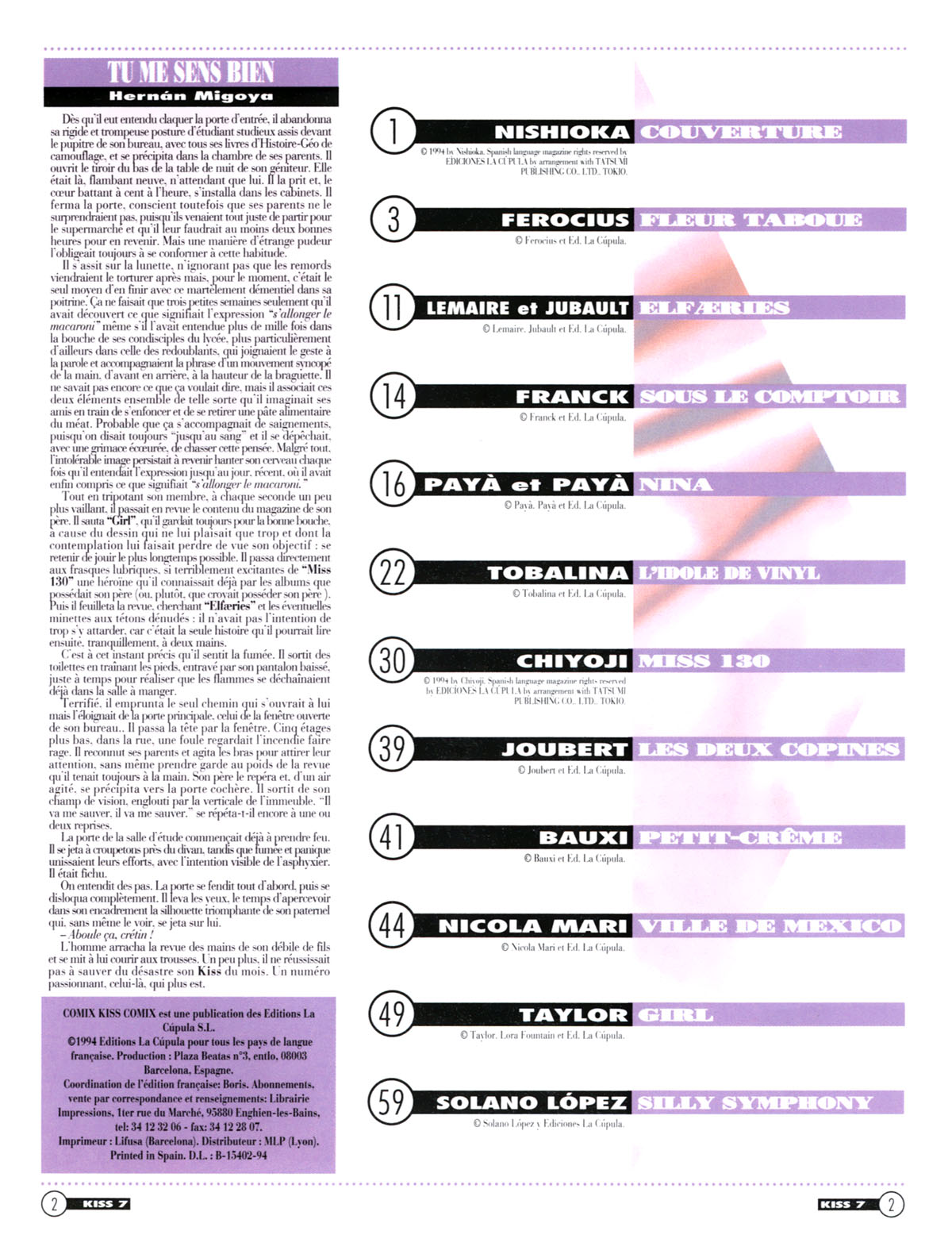 La Poudre Aux Reves  - Volume 7 page 2 full