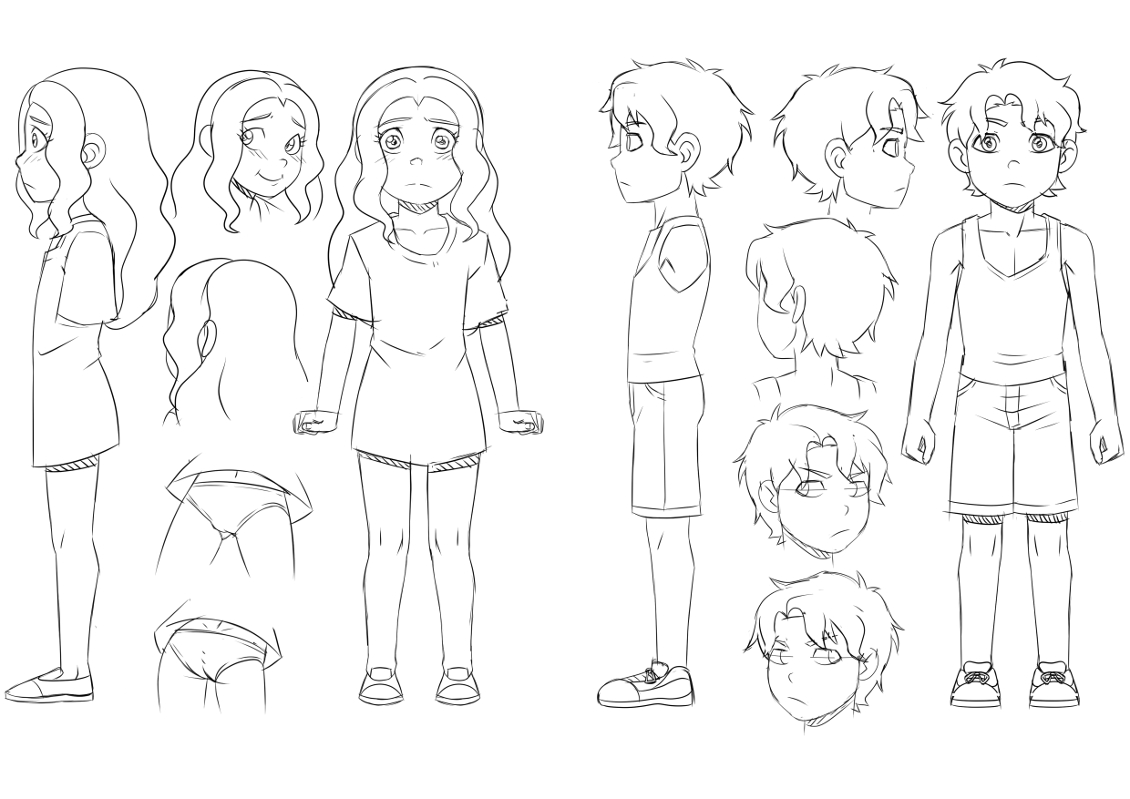 Young Maximoffs - Sketches page 1 full