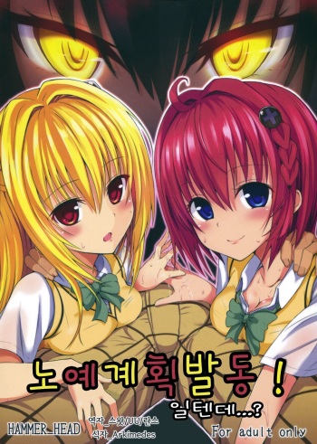 (COMIC1☆7) [HAMMER_HEAD (Makabe Gorou)] Geboku Keikaku Hatsudou! no Hazu ga...? | 노예계획발동! 일텐데...? (To LOVE-Ru Darkness) [Korean] cover