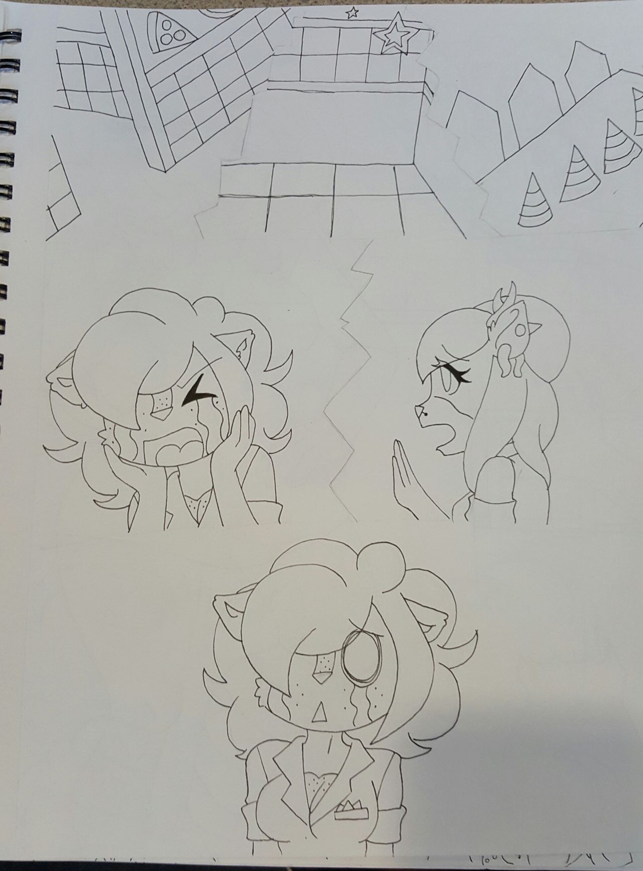 Night 3: Chica x Jasmine Sketches page 11 full