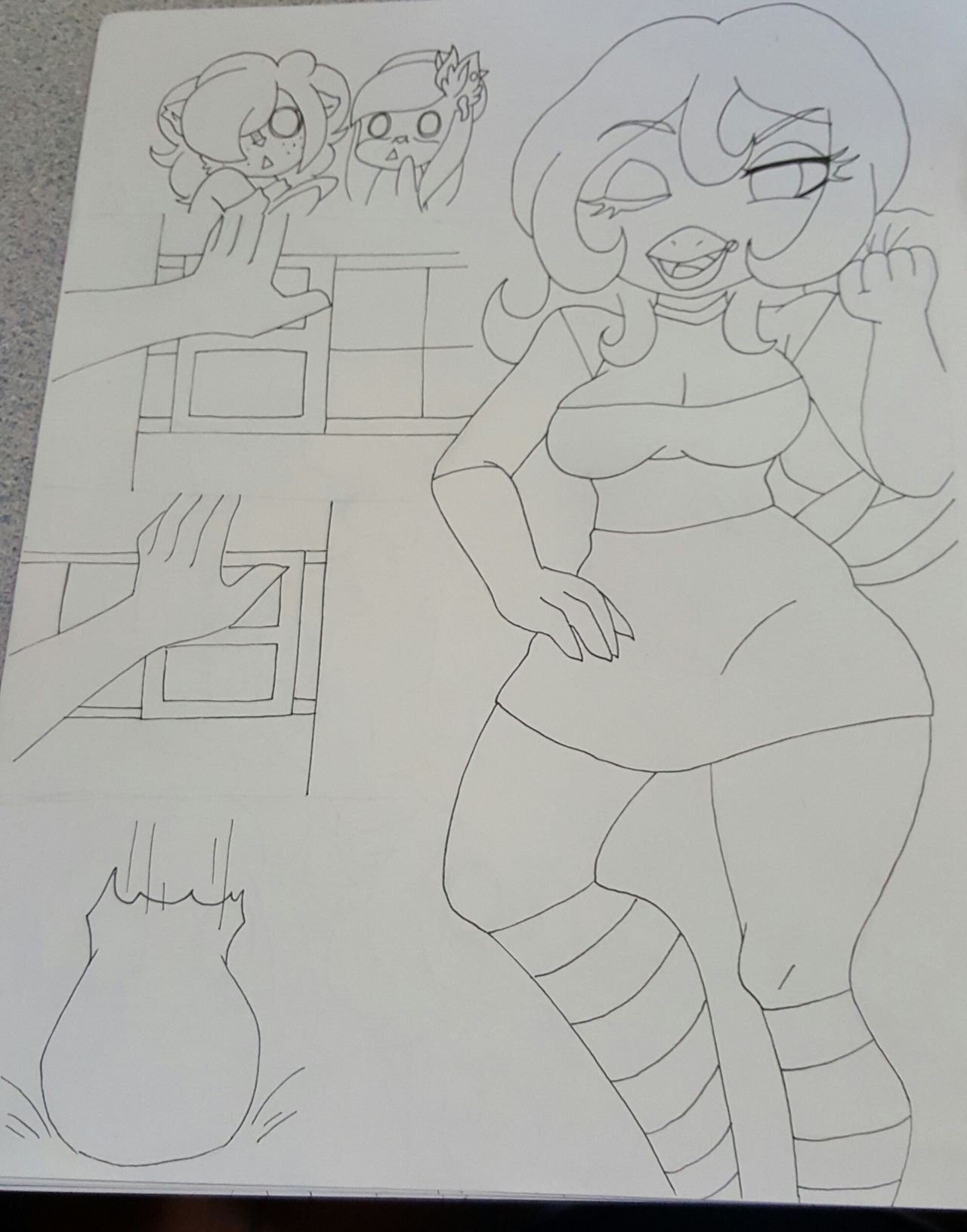 Night 3: Chica x Jasmine Sketches page 12 full