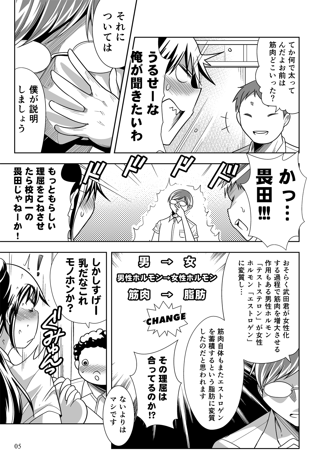 Pocchari Musume ni TS Shitara Mawari ga Debu Sen ni Natta Ken page 4 full