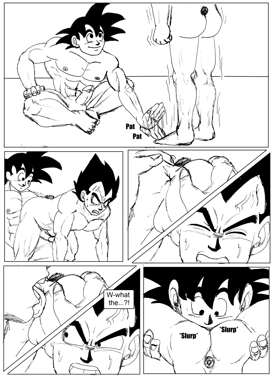 Vegeta and Goku's First Time page 4 full
