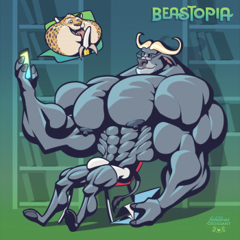 [The Fabulous Croissant] Bogo and Clawhauser (Zootopia) cover