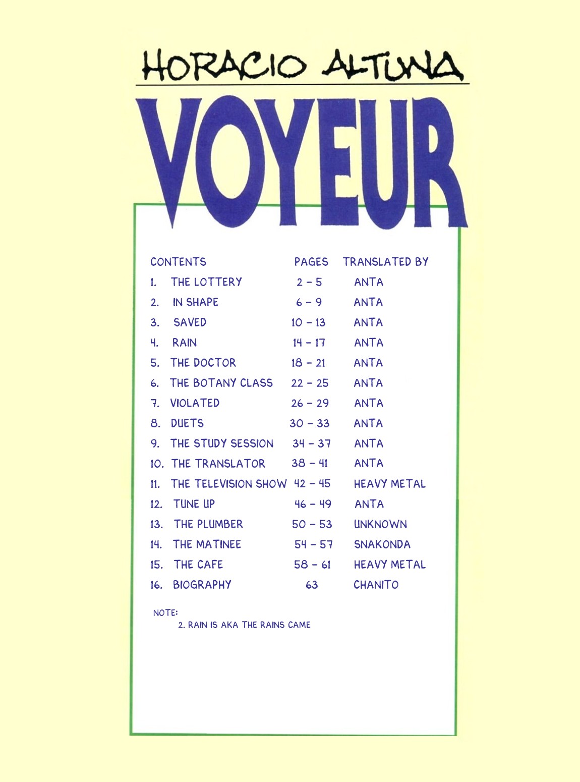 Voyeur - Volume 2 page 2 full