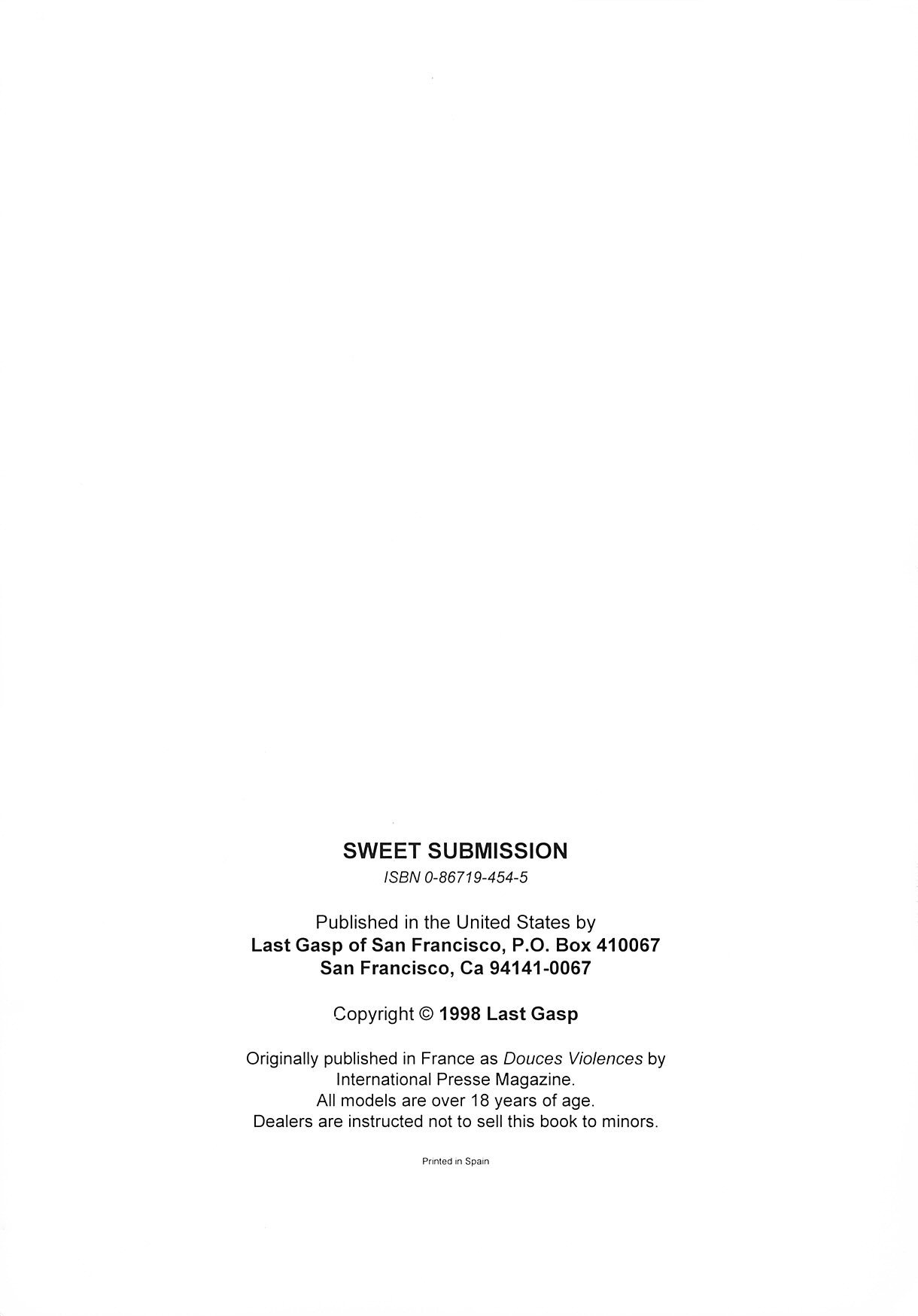 Sweet Submission page 2 full