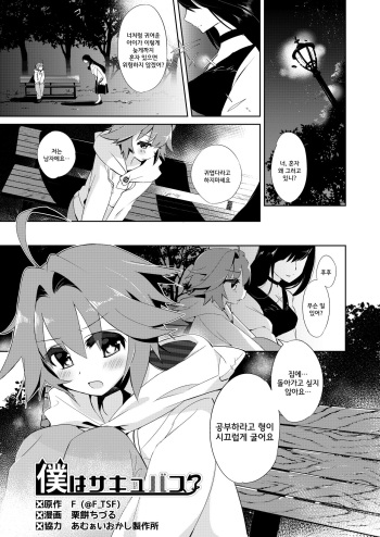 [TSF no F (Kurimoti Tiduru)] Boku wa Succubus? [Korean] cover