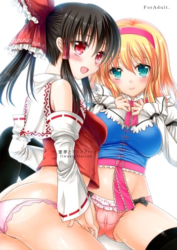 (Kouroumu 9) [IIWAKE-GAISYA (Shigemiya Kyouhei)] Reimu to Alice to | With Reimu and Alice... (Touhou Project) [English] [rqwrqw] cover