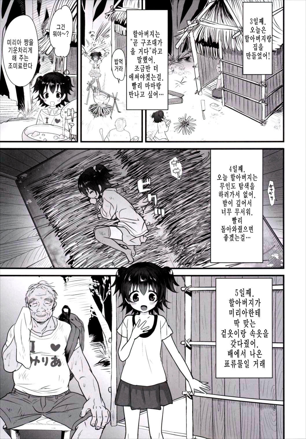 Miria-chan wa Mujintou de Oji-san to Isshou Kurasu Koto ni Natta page 4 full