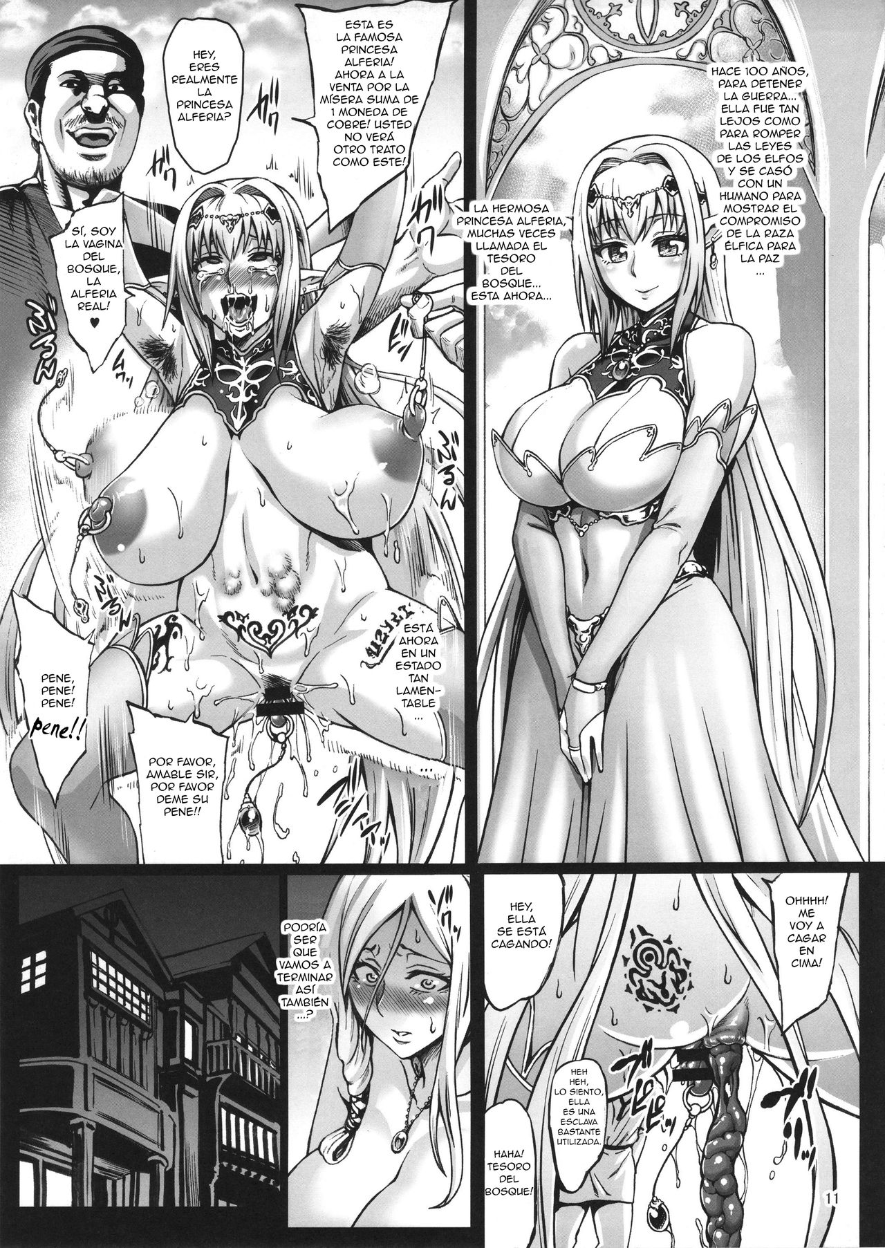 Houjou no Reizoku Elf | Fertile Slave Elves page 12 full