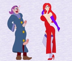Jessica rabbit and the 2 dwarfs