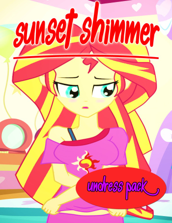 [Dieart77] Sunset Shimmer Undress Pack (English) (My little pony equestria girls) cover