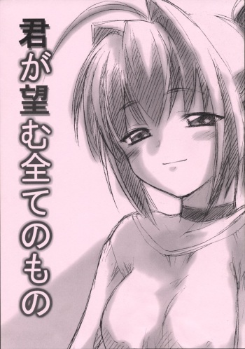 (C62) [Rotary Engine (Kannazuki Motofumi)] Kimi ga Nozomu Subete no Mono (Kimi ga Nozomu Eien) cover