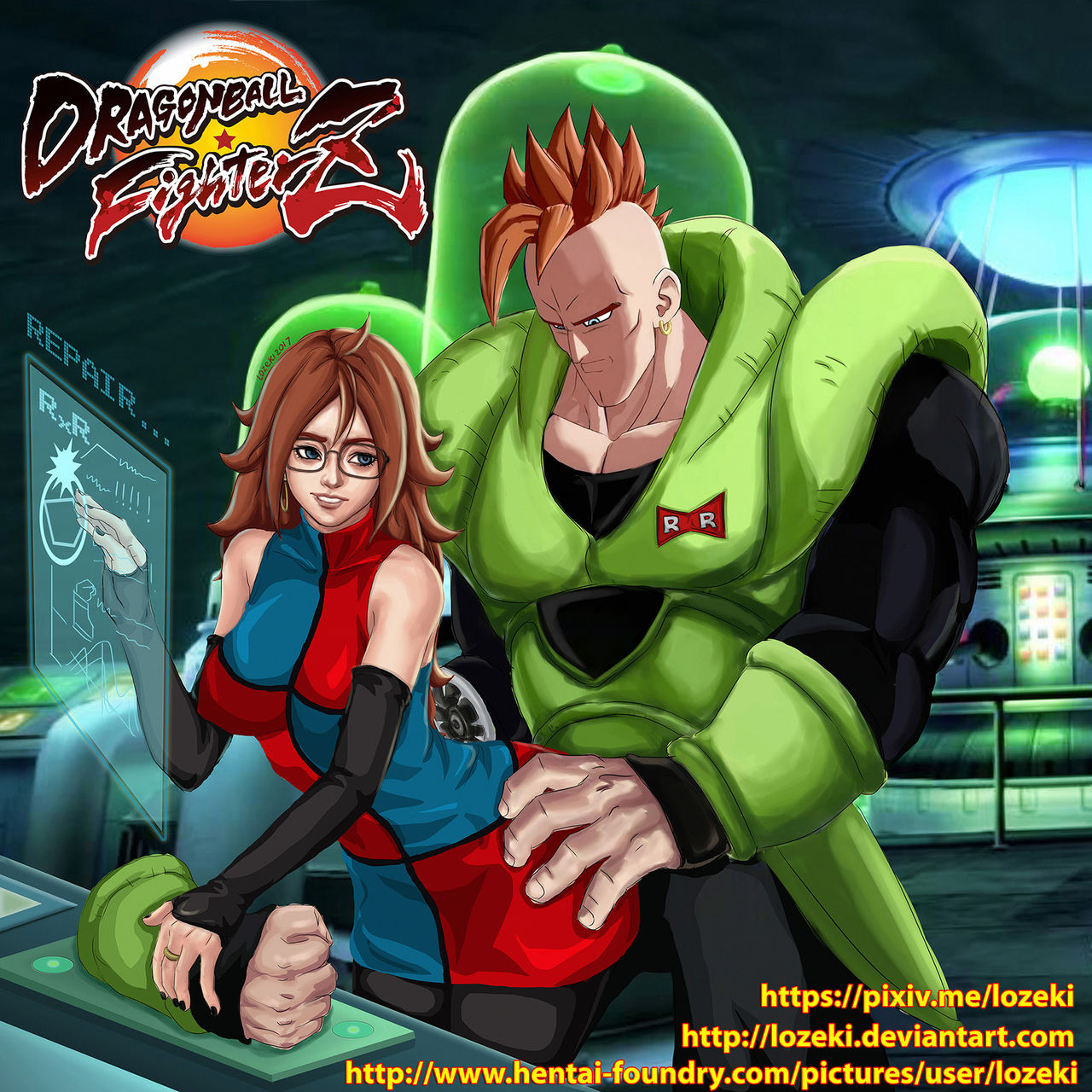Dragon Ball Figher Z - Android 21 and Android 16 page 1 full