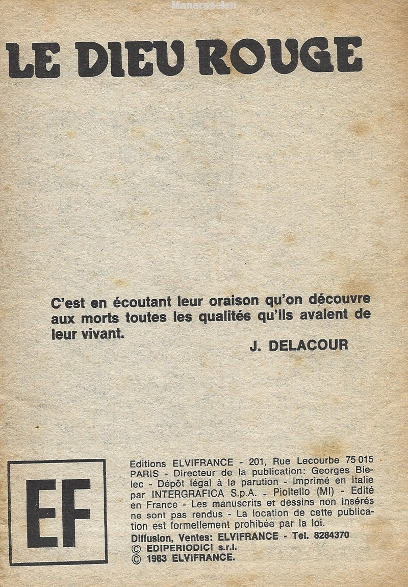 Elvifrance - Super diabolique - 007 - Le dieu rouge page 3 full