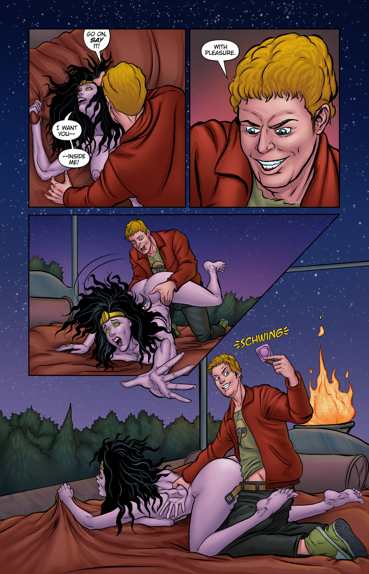 Lesbian Zombies From Outer Space #7 page 8 full