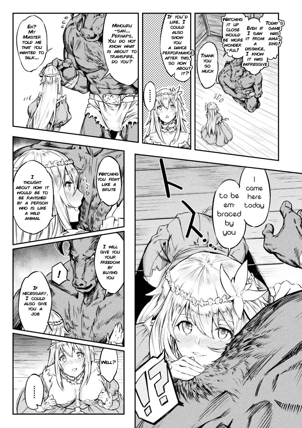 Tensei Shite Minotauros ni Nattara Ojou-sama ni Semarareta Ken page 3 full