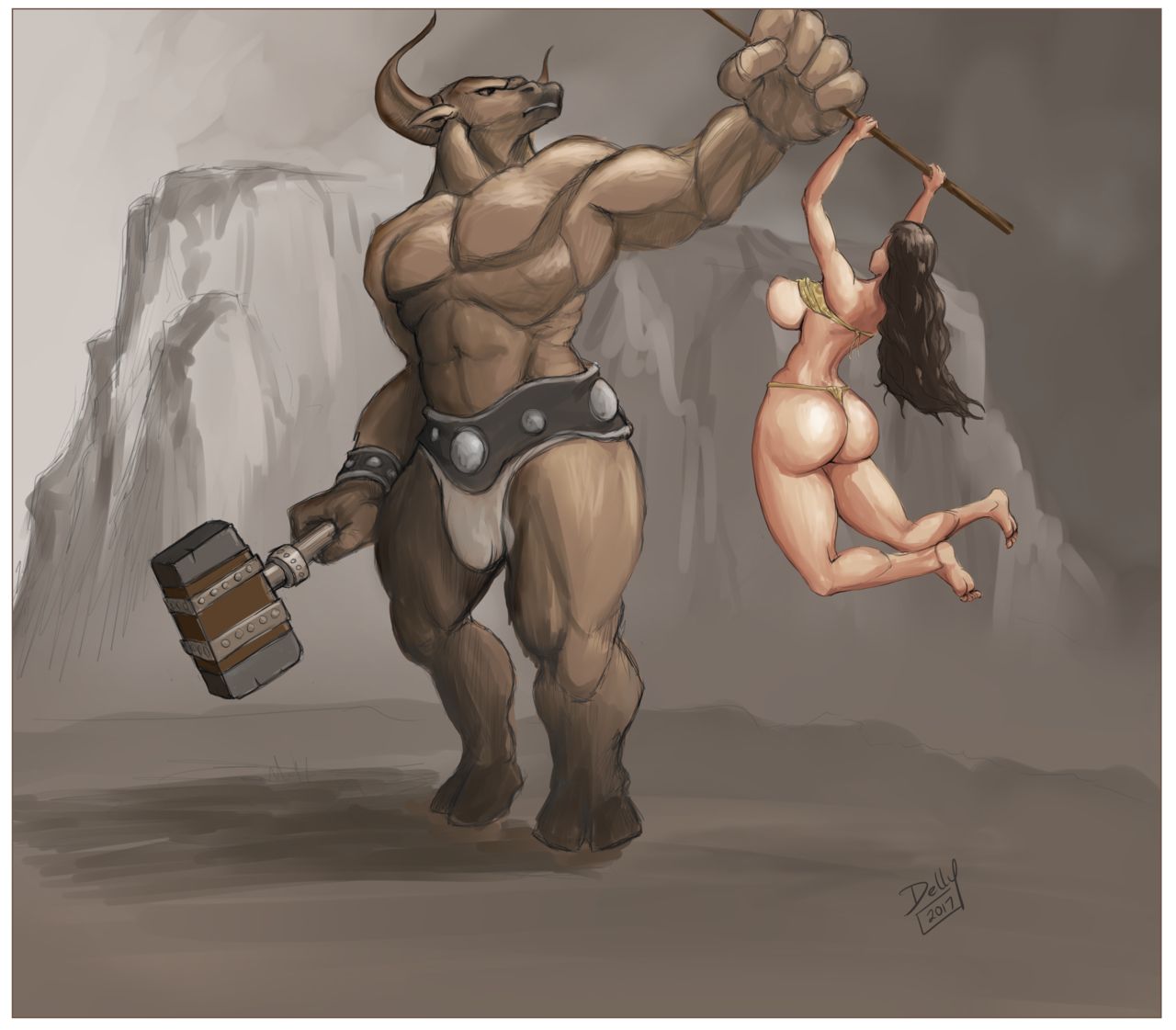 Amazon Woman's Brash Brief Battle page 4 full