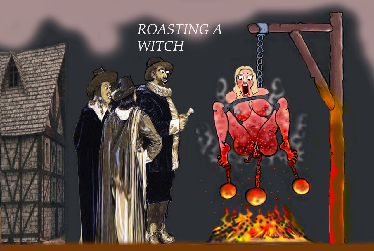 Fetish Witch Cartoon Porn - Burning At The Stake Witch Hunt Fetish Torture Art - Page 4 - Comic Porn XXX