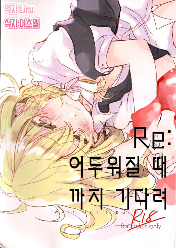 (Reitaisai 13) [poprication (Beni Shake)] Re: Kuraku Naru made Matte | Re: 어두워질 때까지 기다려 (Touhou Project) [Korean] cover