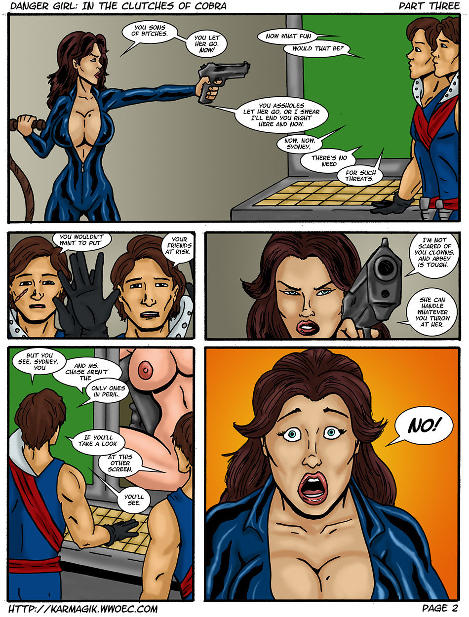 Danger Girl In the Clutches of Cobra - Colored page 12 full