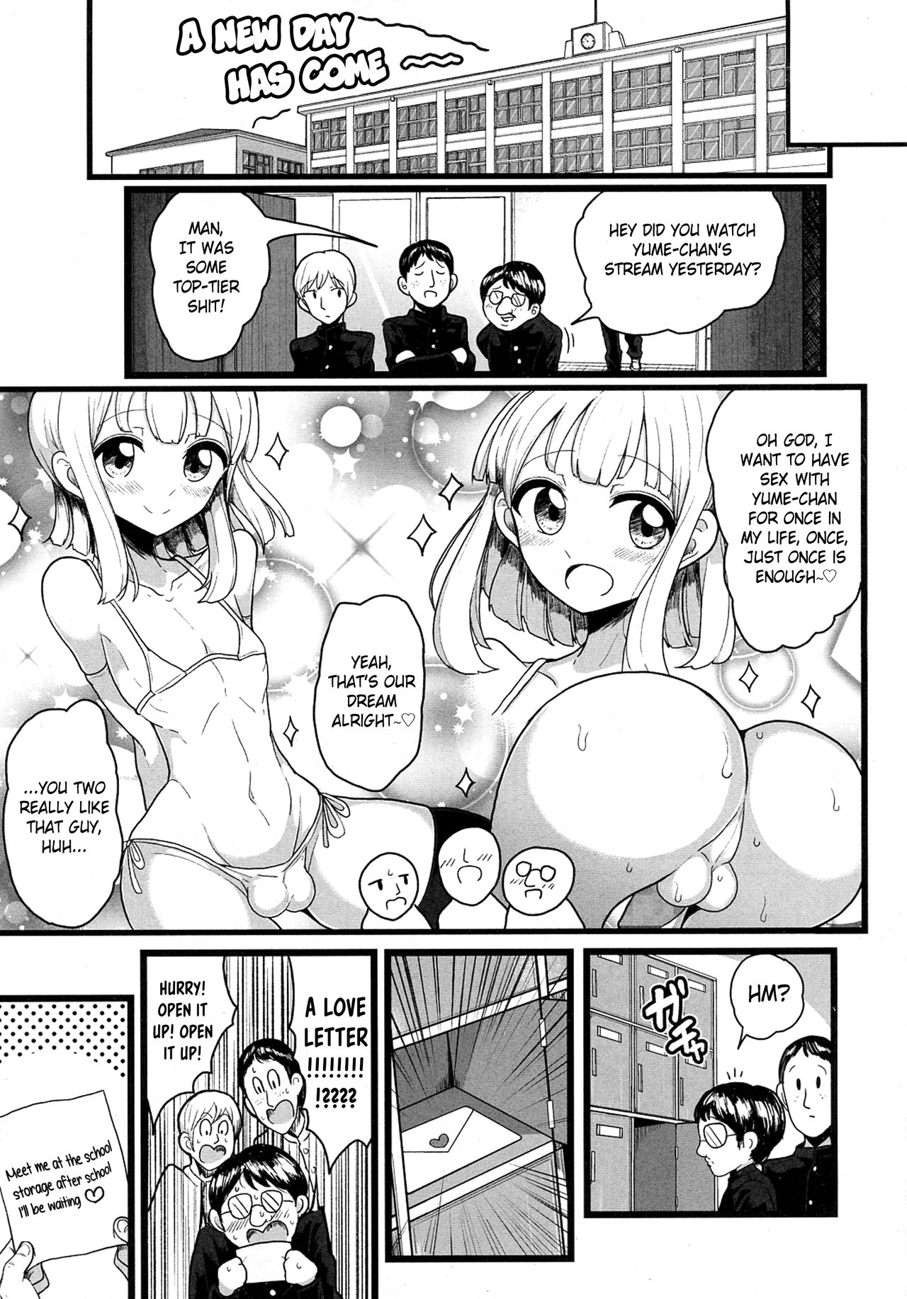 Class de Medatanai Jimi Megane no Aitsu wa Hentai Bitch no Otokonoko!? | The Lame and Quiet Four Eyes in Class is a Perverted Trap!? page 3 full