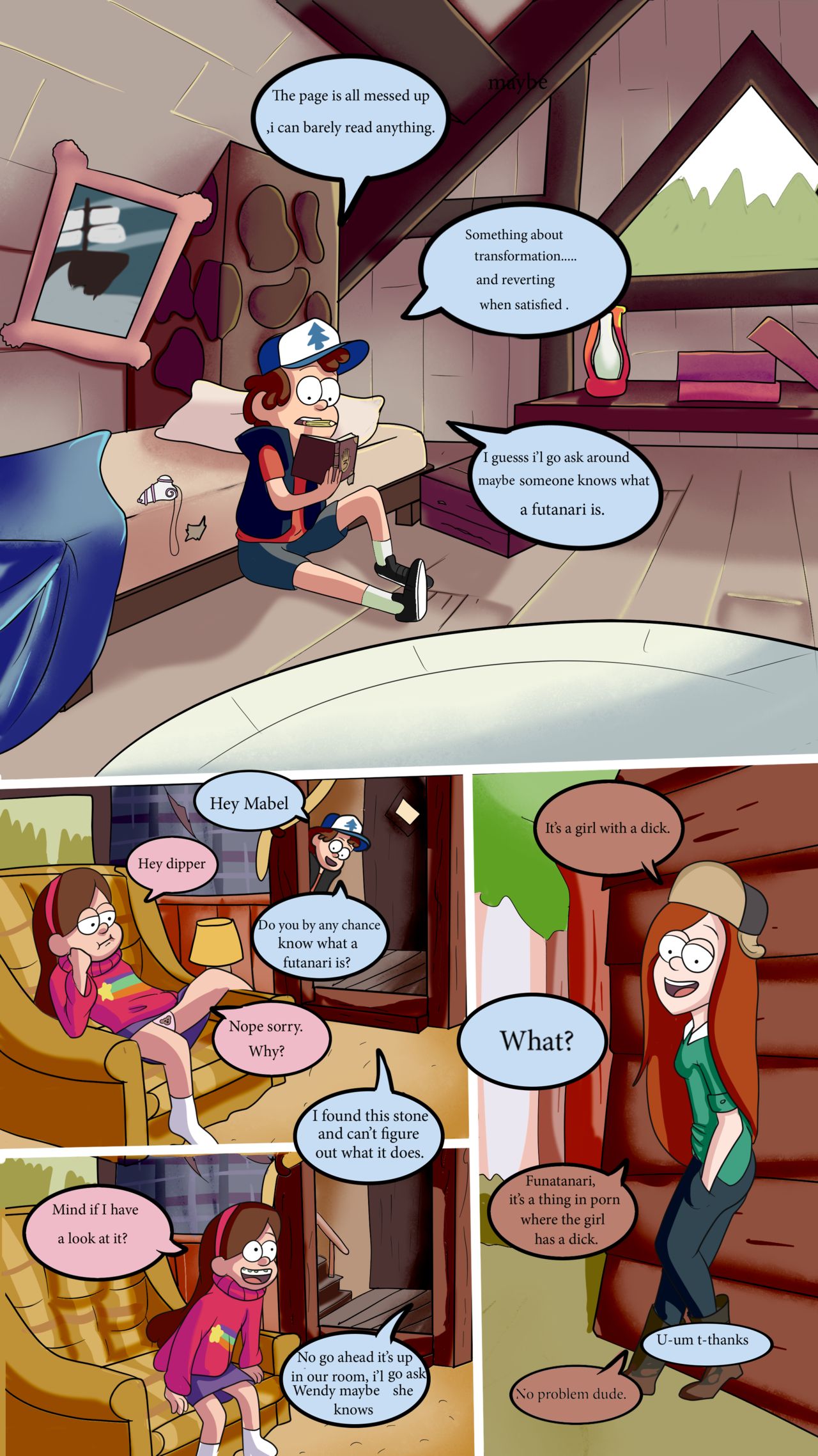 Gravity falls: Futastone page 2 full