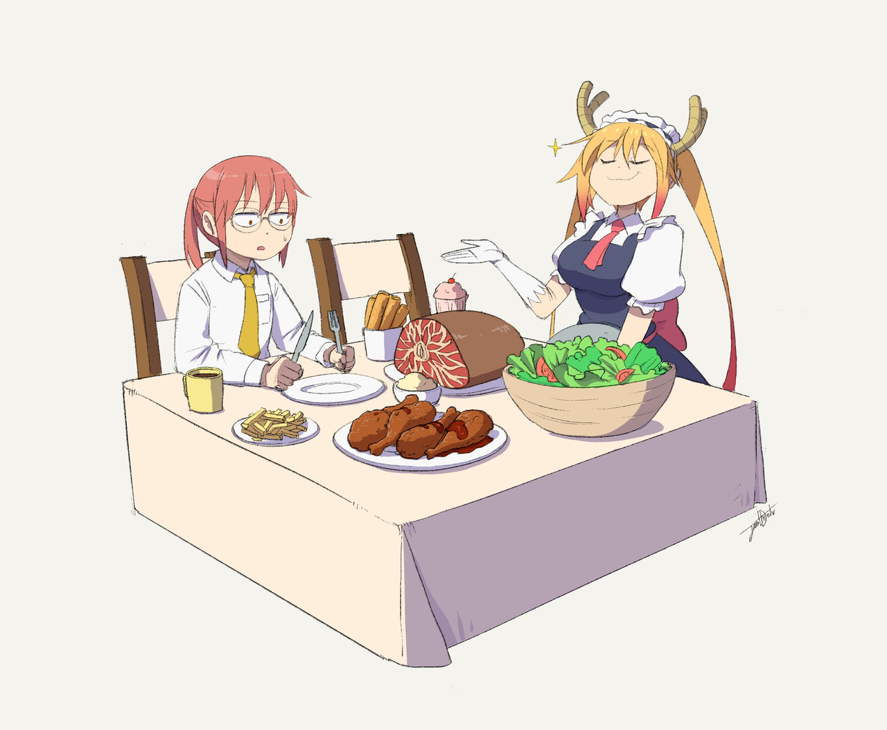 Miss Kobayashi's Dragon Chef page 1 full