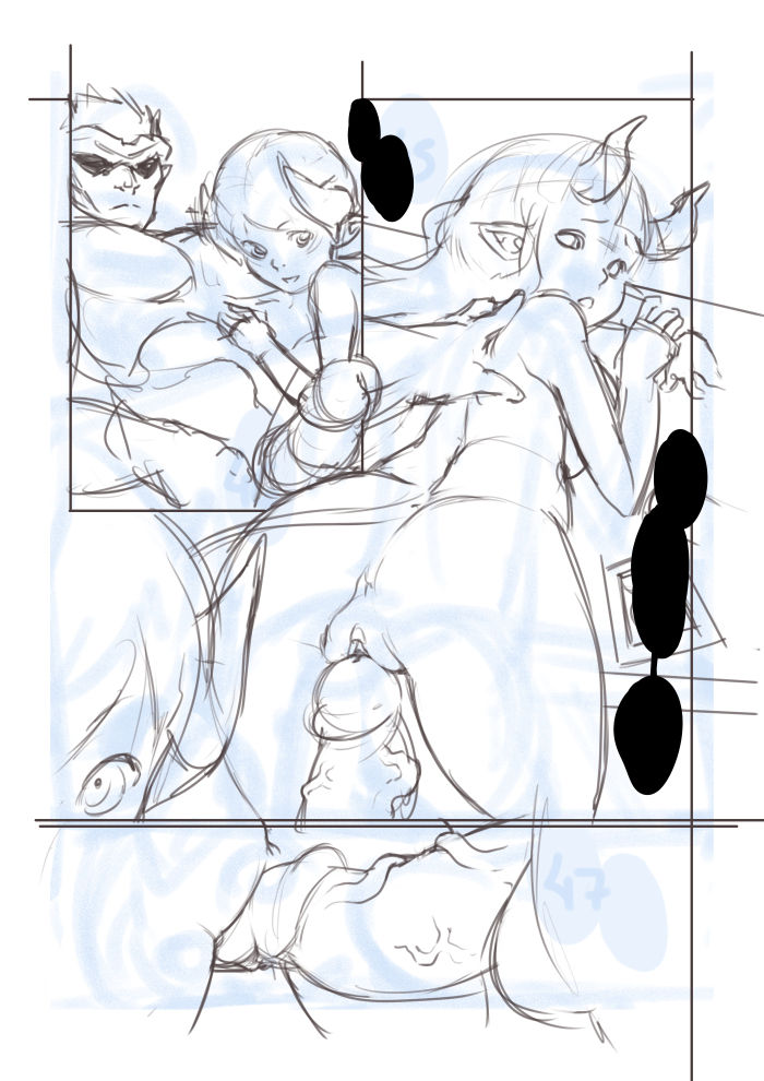 Locking Horns_original sketches. page 12 full