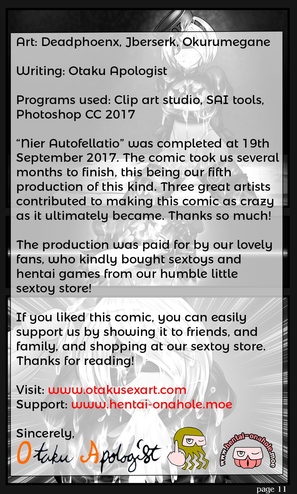 Nier Autofellatio - Nier Automata Hentai Manga page 12 full