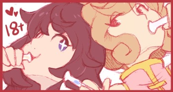 [iRootie] Shiki+Haruka Commission (Senran Kagura) [English] cover