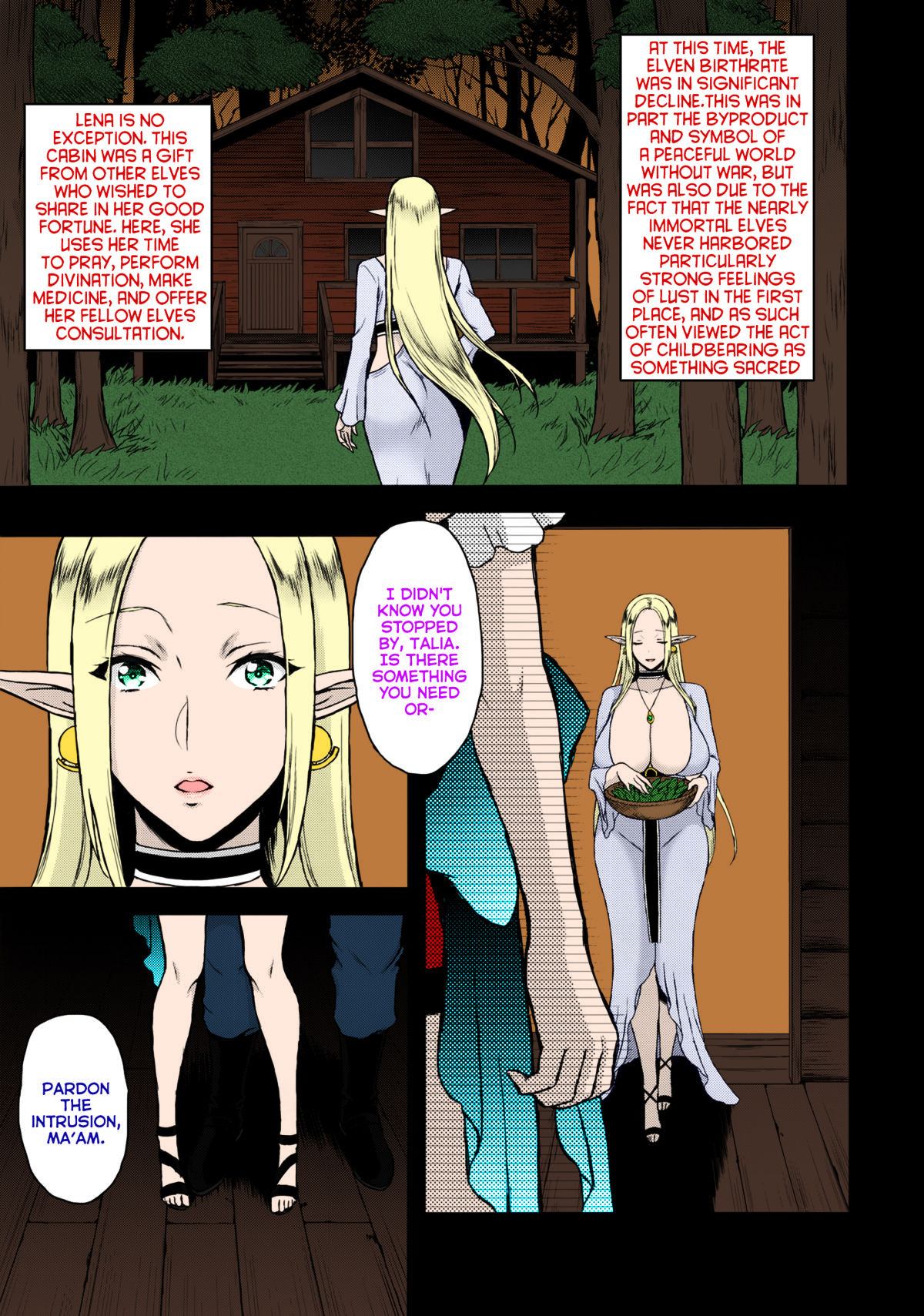 Kaihana - Ochita Elf Tsuma page 4 full