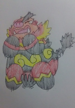 エンブオー、急所に当たる!!