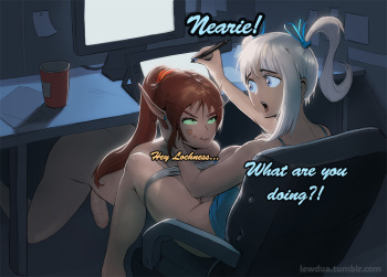 [Lewdua] Lochness working at home cover