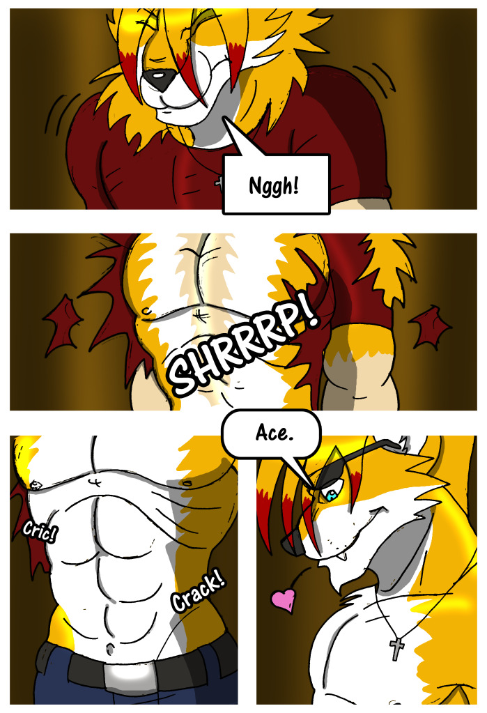 Lightning Fursona Transformation page 3 full