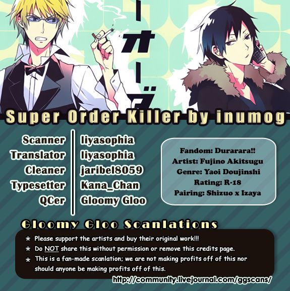 Super Order Killer page 1 full
