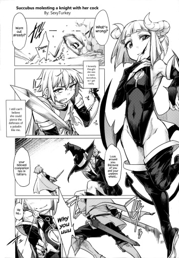 (C90) [Endless Requiem (SexyTurkey)] Succubus Molesting a Knight with Her Cock (Futanari x Otoko Gyaku Anal Goudou Anata ga Mesu ni Narun desu yo) [English] {Hennojin} cover
