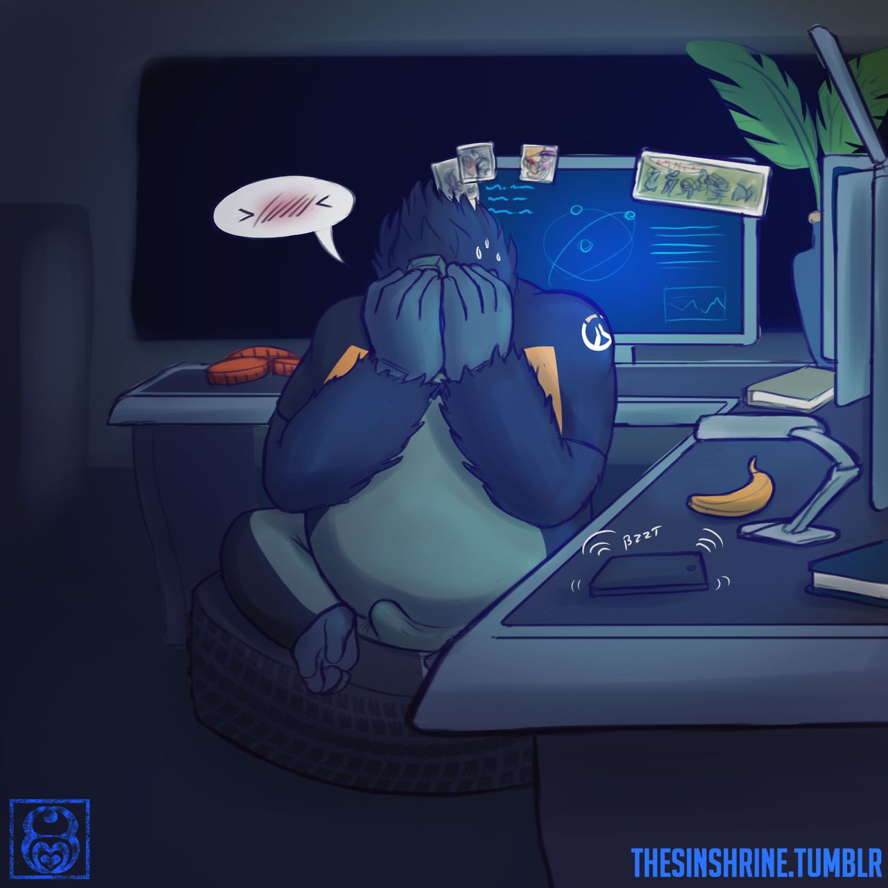 Tracer and Emily Texting Winston page 6 full