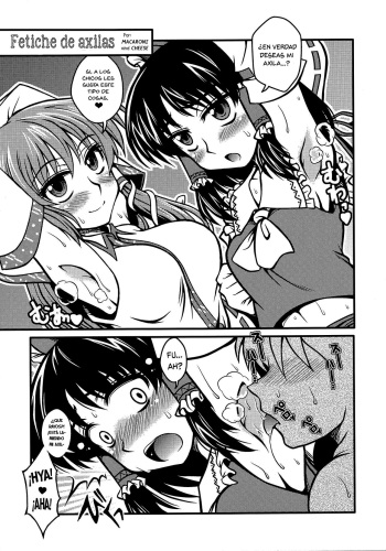 (C80) [1787 (Macaroni and Cheese)] Armpit fetish | Fetiche de axilas (Watashi no Me wa Anata dake o Mitsumeru) (Touhou Project) [Spanish] [NovaScans] cover