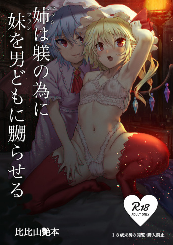 [Hihiyama Tsuyabon (Hihiyama Yokikana)] Watashi wa Shitsuke no Tame ni Flan o Otoko-domo ni Naburaseru (Touhou Project) [Digital] cover