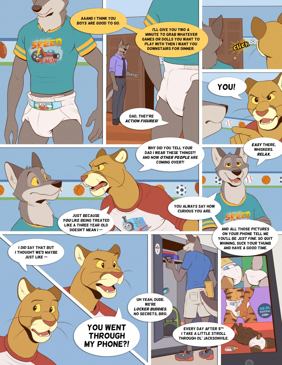 Boy's Night In page 6 full