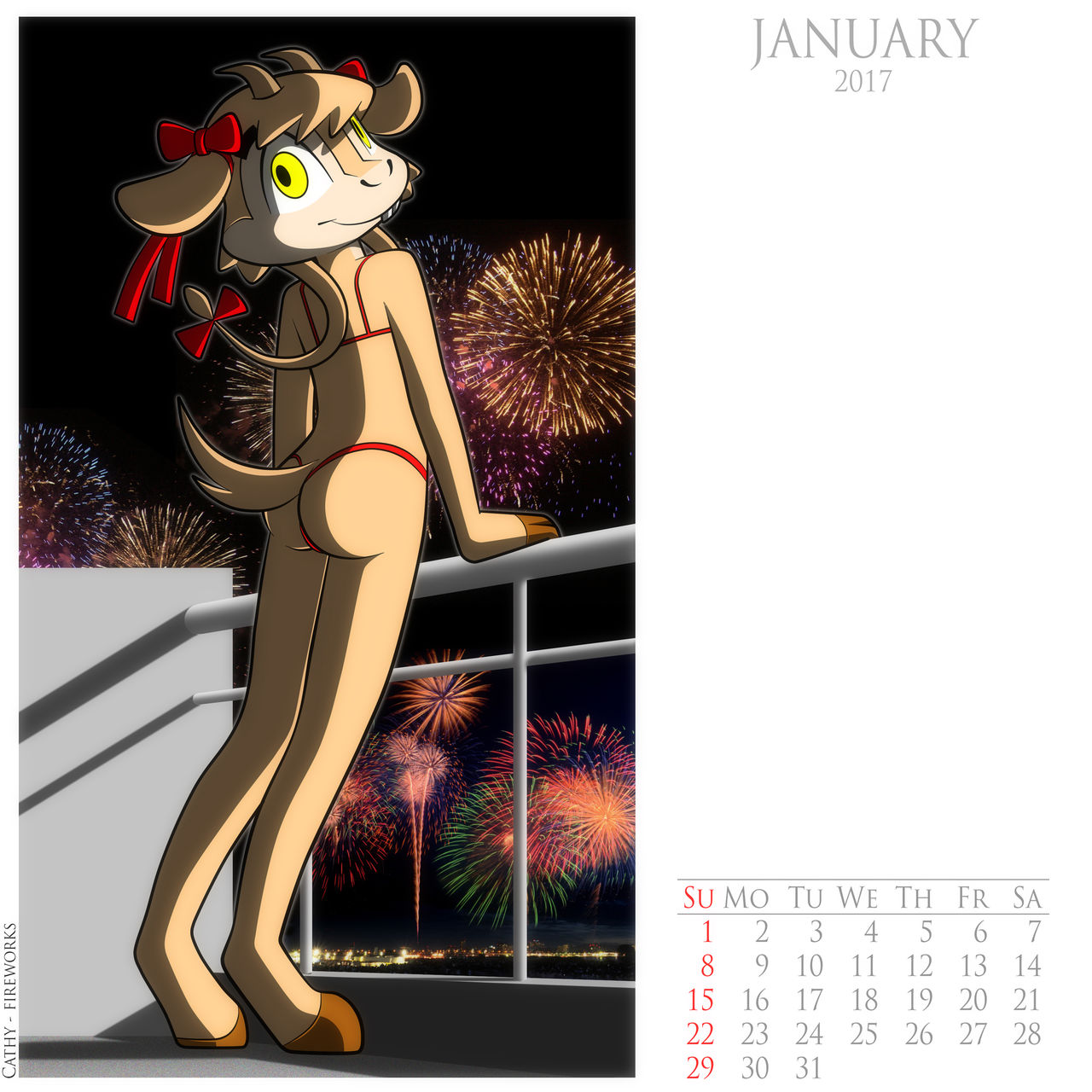 School Days Calendar 2017 page 1 full