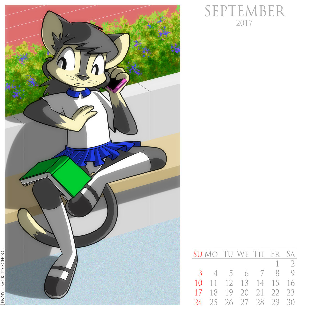 School Days Calendar 2017 page 9 full