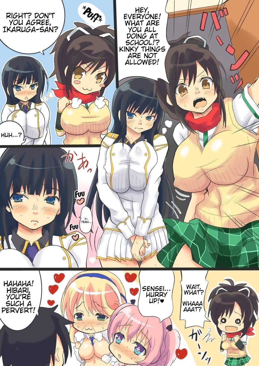 Sensei ga Bakunyuu Joshikousei-tachi to Love Love Rankou Dekitawake | Why sensei was able to have a consensual orgy with huge-breasted female students page 9 full