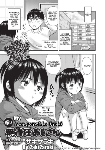 [Zaki Zaraki] Boku wa Musekinin Oji-san | My Irresponsible Uncle (COMIC Masyo 2017-04) [English] [Jashinslayer] [Digital] cover