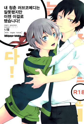 (C84) [Nizeru (Ponde)] Ore no Seishun Love Come wa Machigatteiru kedo Mou Kore de Ii Desu (Yahari Ore no Seishun Love Come wa Machigatteiru.) [Korean] cover